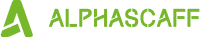 Logo de la empresa belga Alphascaff especializada en el montaje de andamios