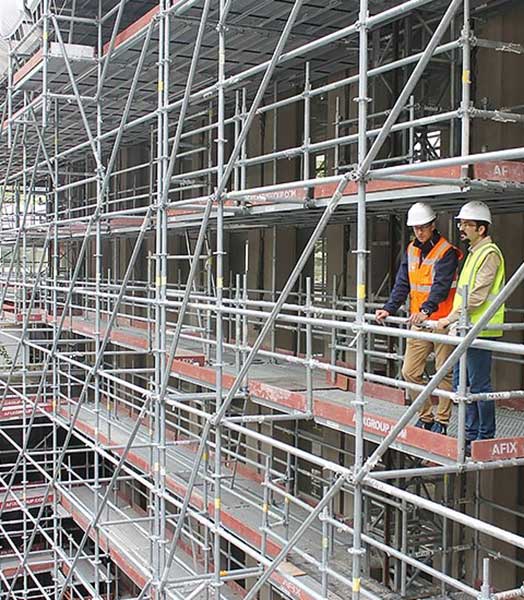 Andamio multidireccional seguro