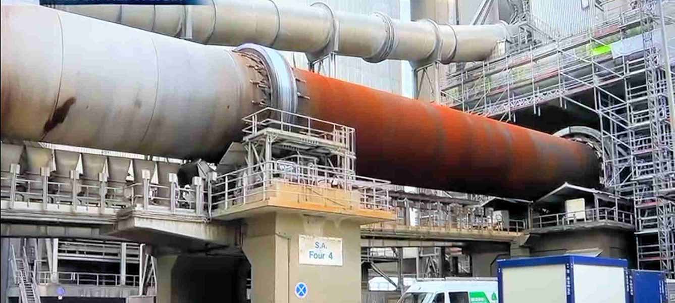 Andamio para mantenimiento industrial de una cementera