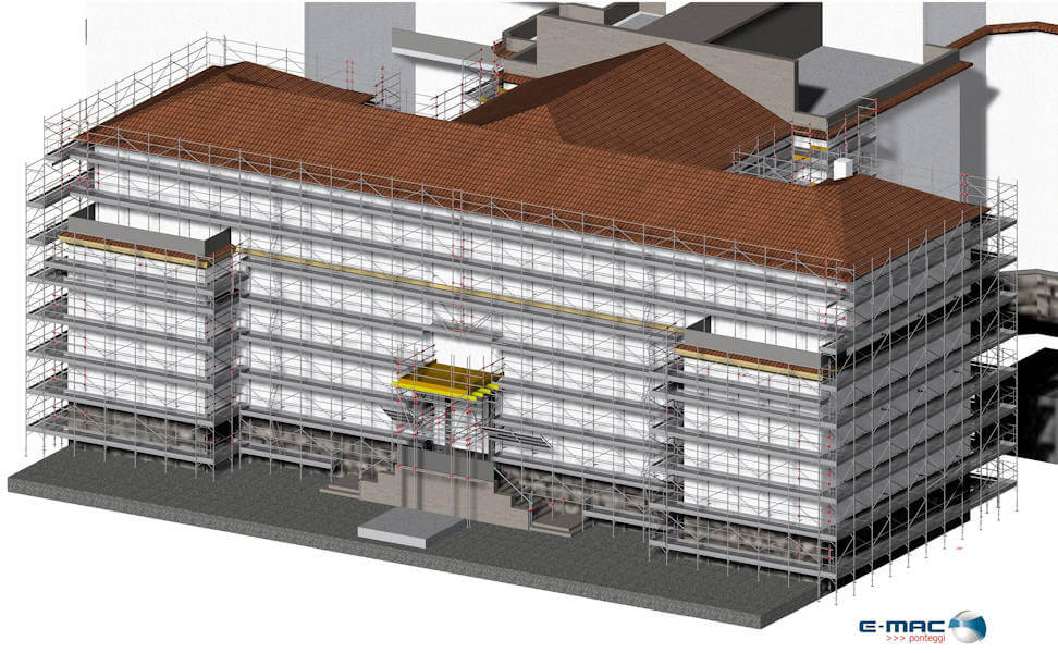 Emac Ponteggi disegna con PON CAD software