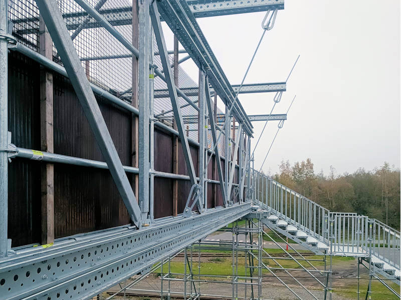 Bridge scaffolding designed with PON CAD