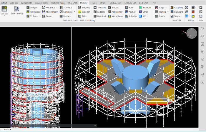 PON CAD andamios dwg por Teknopont