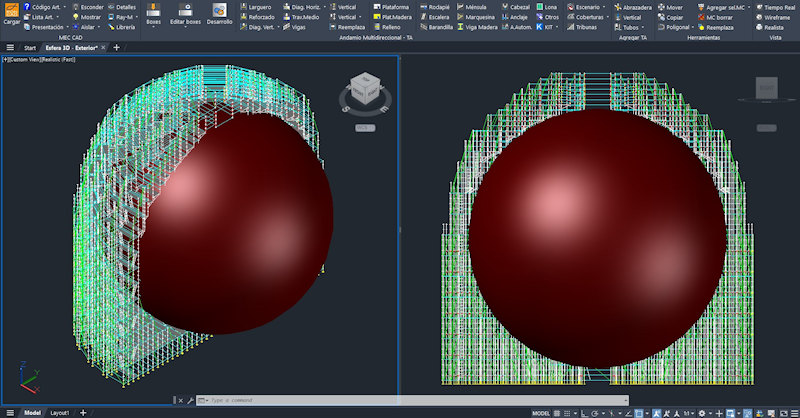 PON CAD international software for scaffolding design