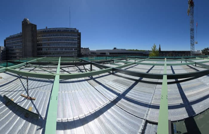 Doka AT-PAC rooftop scaffolding designed with PON CAD software
