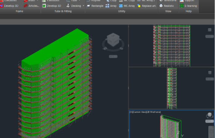 PON CAD software for non-linear geometry facade