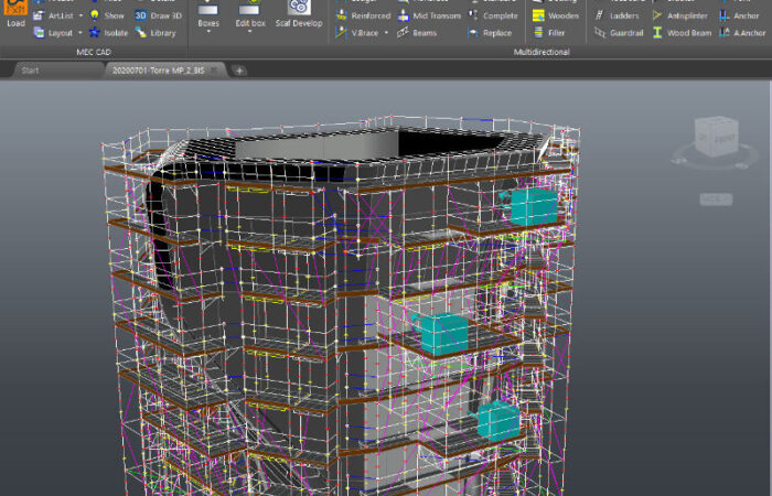 How to design scaffold towers with PON CAD
