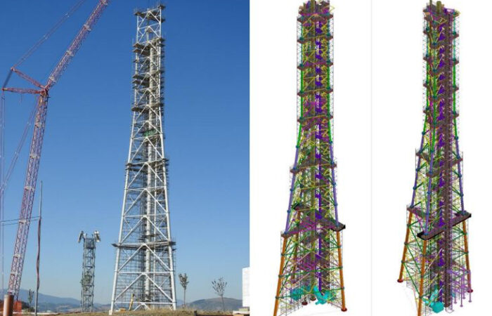 Software CAD solution for oil tower scaffold
