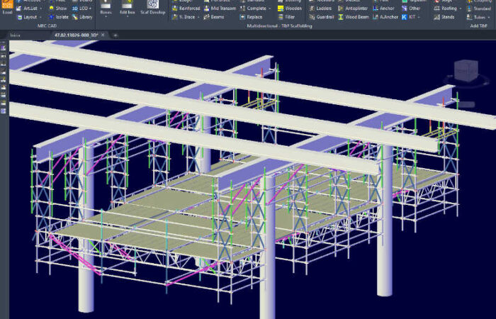 Scaffolding system for Oil&gas by Pilosio with PON CAD