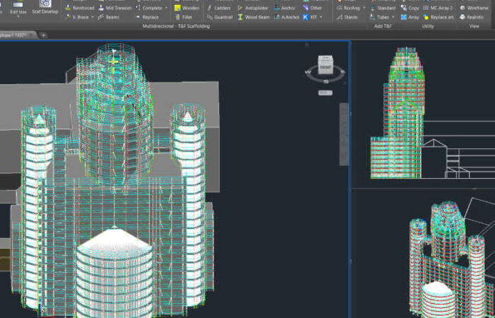 Metalusa scaffolding by Alphascaff with PON CAD software