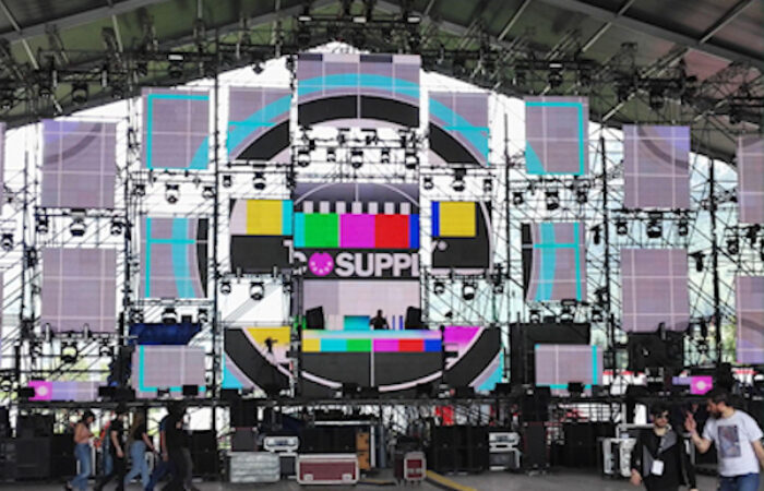 Stage scaffolding for music festival designed with PON CAD