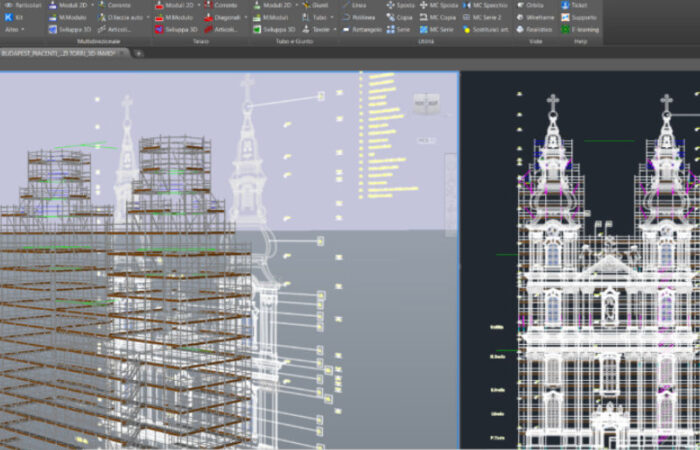 CMW Engineering designs MP Pilosio scaffolding with PON CAD software