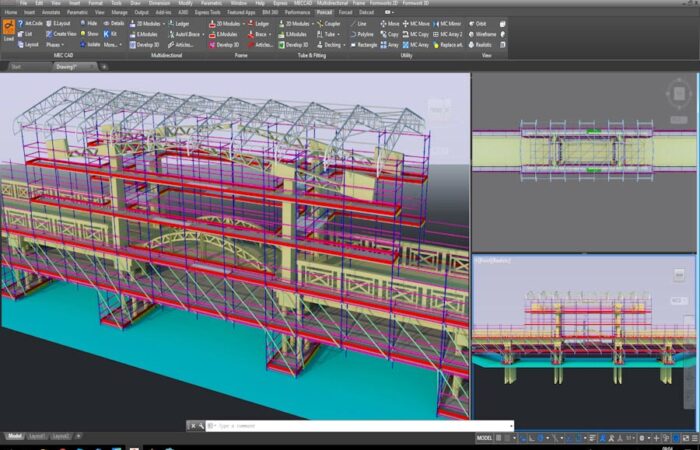 PON CAD BIM ready for support scaffolding