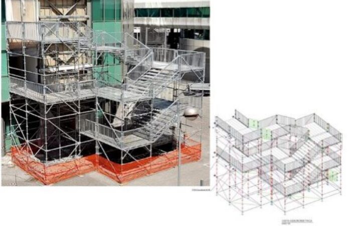 Access scaffolding project using MEC CAD software