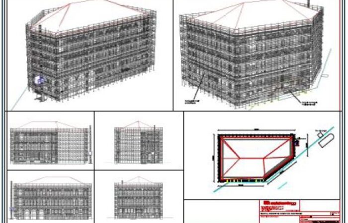 CAD software to design scaffolding of civil construction