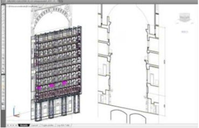 Restoration project of Gallery Vittorio Emanuele with PON CAD software