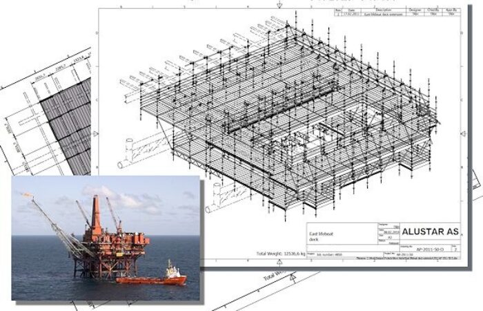 12,5 tones Alustar scaffold designed with PON CAD